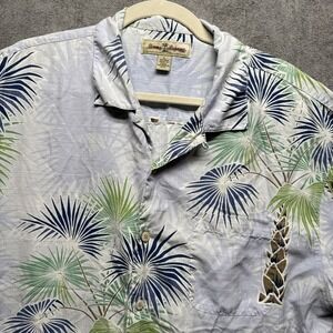 Tommy Bahama‎ Shirt Mens Large Silk Loop Collar Hawaiian Camp Resort  Tropical
